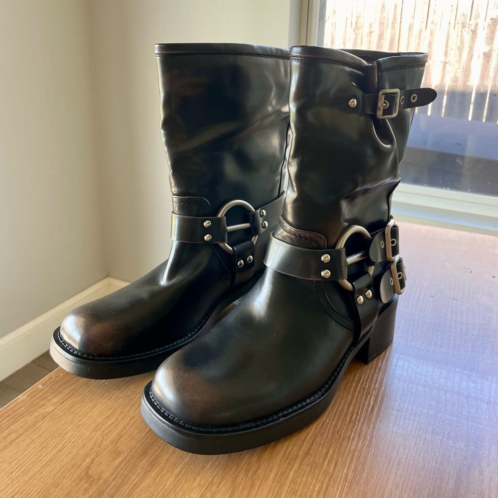 Dream Pairs Black Combat & Moto Boots